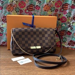 NWT Louis Vuitton Damier Ebene MM Favorite